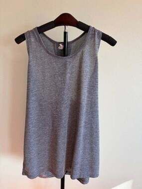 C9 Champion Tank Womens L Gray Scoop Neck Sleeveless Open Back Stretch
